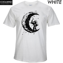 Load image into Gallery viewer, Cotton Digging The Moon Print T-shirt