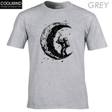 Load image into Gallery viewer, Cotton Digging The Moon Print T-shirt