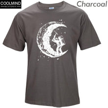 Load image into Gallery viewer, Cotton Digging The Moon Print T-shirt