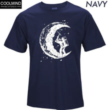 Load image into Gallery viewer, Cotton Digging The Moon Print T-shirt