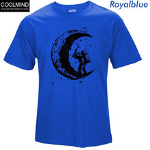 Load image into Gallery viewer, Cotton Digging The Moon Print T-shirt