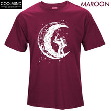 Load image into Gallery viewer, Cotton Digging The Moon Print T-shirt