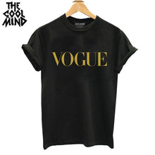 Load image into Gallery viewer, Cotton Vogue Letter Printed T-Shirt
