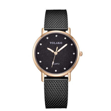 Load image into Gallery viewer, Stainless Steel Black Wristwatch