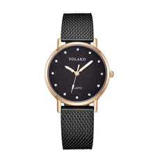 Load image into Gallery viewer, Stainless Steel Black Wristwatch