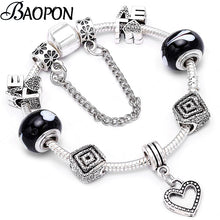 Load image into Gallery viewer, Silver plated Heart Bracelet