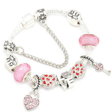 Load image into Gallery viewer, Silver plated Heart Bracelet