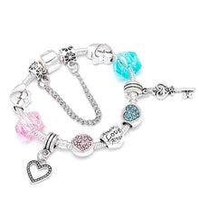 Load image into Gallery viewer, Silver plated Heart Bracelet