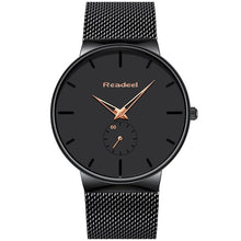 Load image into Gallery viewer, Slim Mesh Blue Wristwatch