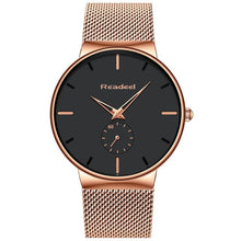 Load image into Gallery viewer, Slim Mesh Black Wristwatch