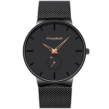 Load image into Gallery viewer, Slim Mesh Black Wristwatch