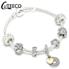 Load image into Gallery viewer, Silver Plated Hollow Bracelet