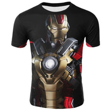 Load image into Gallery viewer, Iron Man 3D Print T-shirt