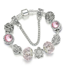 Load image into Gallery viewer, Silver Plated Crystal Bracelet