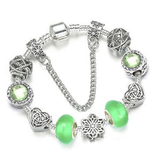 Load image into Gallery viewer, Silver Plated Crystal Bracelet