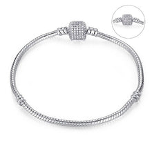 Load image into Gallery viewer, Silver Plated Crystal Bracelet