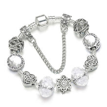 Load image into Gallery viewer, Silver Plated Crystal Bracelet