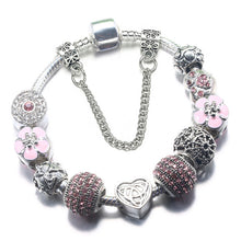 Load image into Gallery viewer, Silver Plated Crystal Bracelet