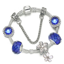 Load image into Gallery viewer, Silver Plated Crystal Bracelet