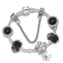 Load image into Gallery viewer, Silver Plated Crystal Bracelet