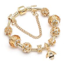 Load image into Gallery viewer, Crystal Gold Color Bracelet