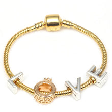 Load image into Gallery viewer, Crystal Gold Color Bracelet