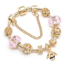 Load image into Gallery viewer, Crystal Gold Color Bracelet