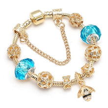 Load image into Gallery viewer, Crystal Gold Color Bracelet