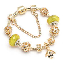 Load image into Gallery viewer, Crystal Gold Color Bracelet