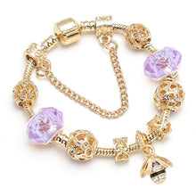 Load image into Gallery viewer, Crystal Gold Color Bracelet