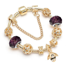 Load image into Gallery viewer, Crystal Gold Color Bracelet