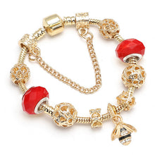 Load image into Gallery viewer, Crystal Gold Color Bracelet
