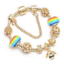 Load image into Gallery viewer, Crystal Gold Color Bracelet