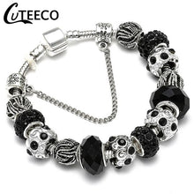 Load image into Gallery viewer, Silver Plated Blue Bracelet