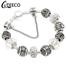 Load image into Gallery viewer, Silver Plated Blue Bracelet