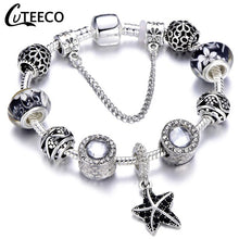 Load image into Gallery viewer, Silver Plated Blue Bracelet