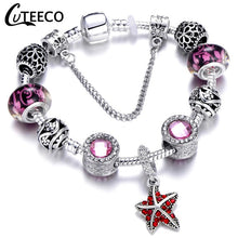 Load image into Gallery viewer, Silver Plated Blue Bracelet