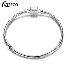 Load image into Gallery viewer, Silver Pink Heart Bracelet