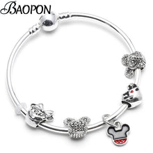 Load image into Gallery viewer, Mickey Pendant Charm Bracelet