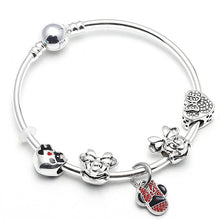 Load image into Gallery viewer, Mickey Pendant Charm Bracelet